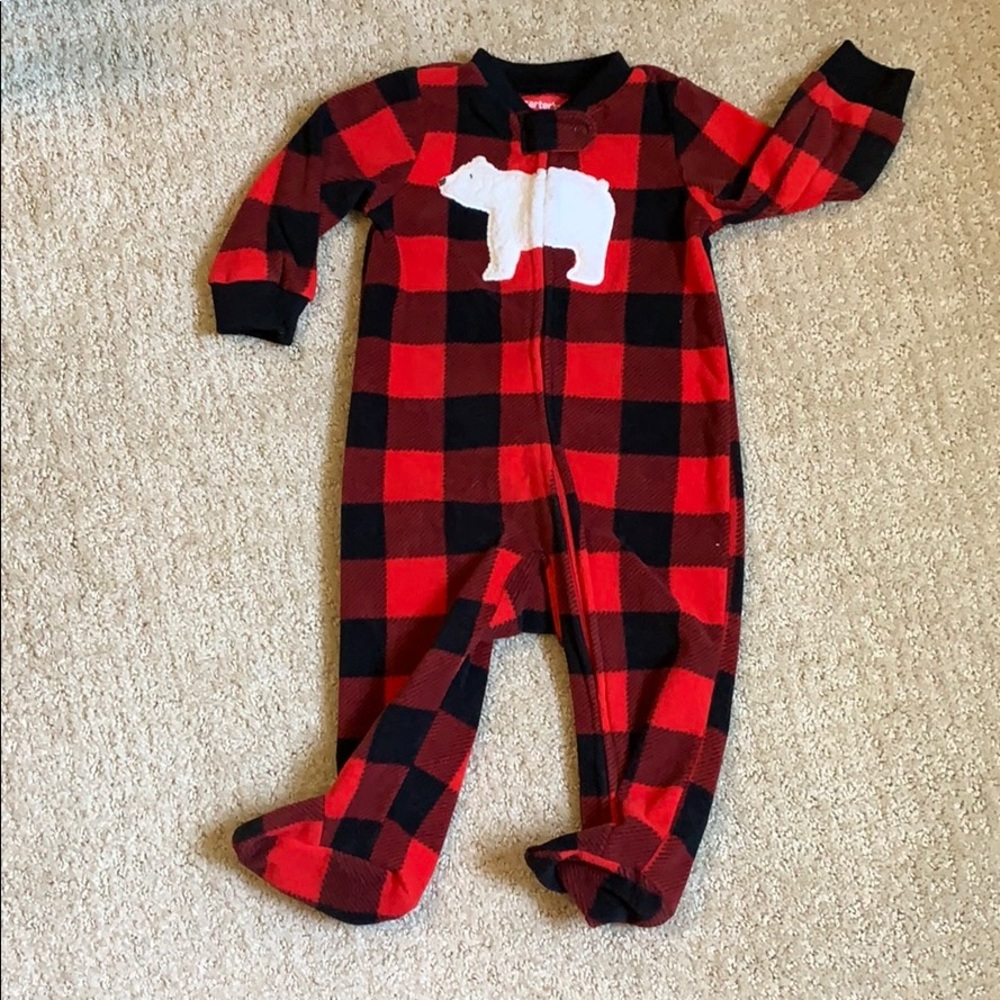 Carter’s Plaid Christmas Footie Pajamas